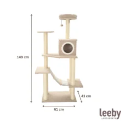 Leeby Boucle Collection árvore arranhadora com parque para gatos