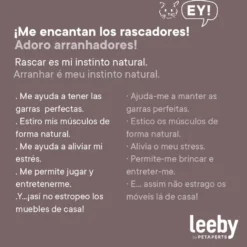 Leeby Boucle Collection árvore arranhadora XL com camas e brinquedos para gatos