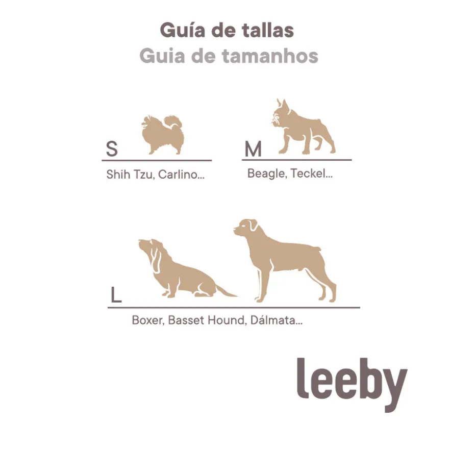Leeby Cama antistress cinza para cães