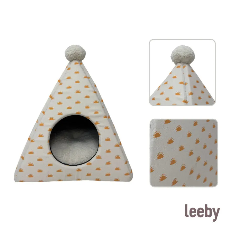 Leeby Cama pirâmide sol para gatos