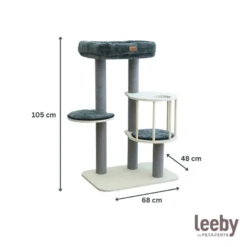 Leeby Cloud Collection torre arranhadora com cama para gatos