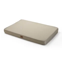 Leeby Colchão taupe antiderrapante para cães