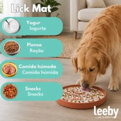 Leeby Comedouro Antivoracidade Laranja para cães