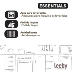 Leeby Comedouro Duplo em Aço Inoxidável Verde para gatos