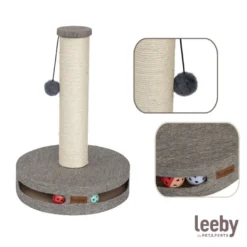 Leeby Gonzalo arranhador com brinquedo e bola para gatos