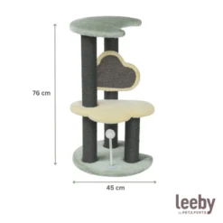 Leeby Karlo torre arranhador com brinquedo para gatitos
