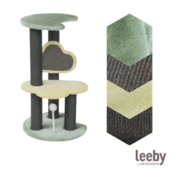 Leeby Karlo torre arranhador com brinquedo para gatitos