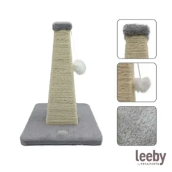 Leeby Katya pirâmide arranhadora com brinquedo para gatinhos