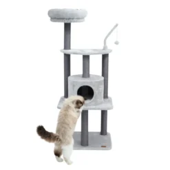 Leeby Kenzo árvore arranhadora com cama para gatos