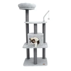 Leeby Kenzo árvore arranhadora com cama para gatos
