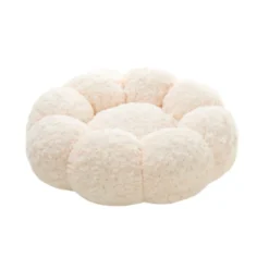 Leeby Sofá Flower Bed Swirl Bege para cães