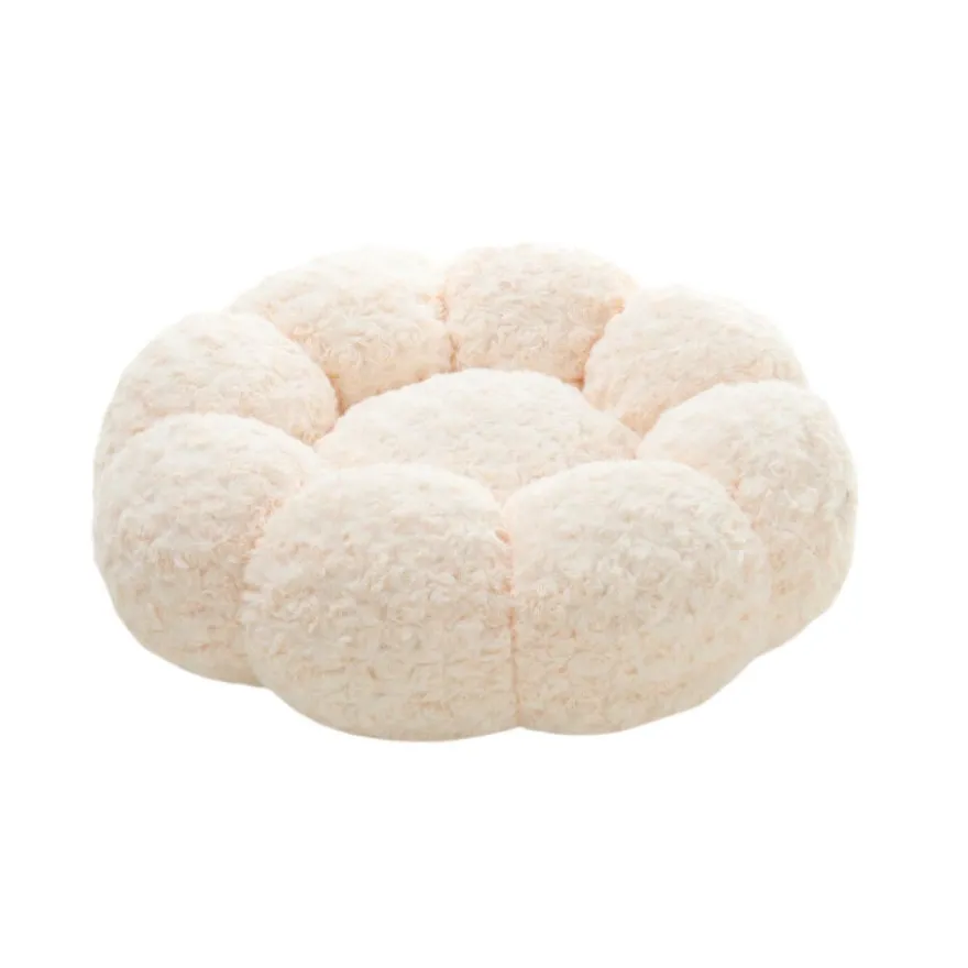 Leeby Sofá Flower Bed Swirl Bege para cães