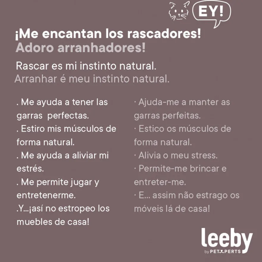 Leeby Sol arranhador de sisal para gatos