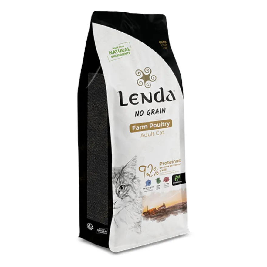 Lenda No Grain Farm Poultry Adult ração para gatos