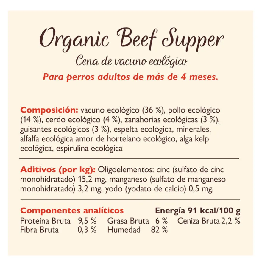 Lily's Kitchen Organic Terneira Terrina para cães - Pack