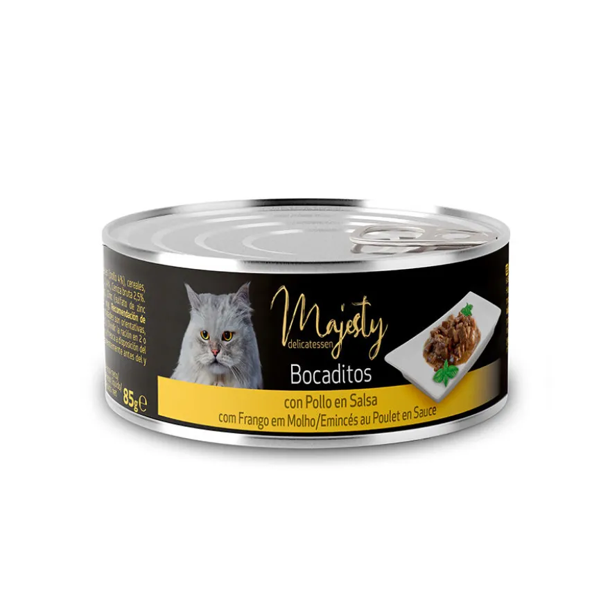 Majesty Adult Comida húmida de frango em lata para gatos