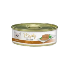 Majesty Kitten Mousse de Frango e Peru em lata para gatinhos