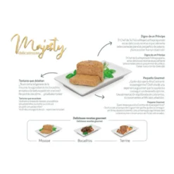 Majesty Kitten Mousse de Salmão em lata para gatinhos