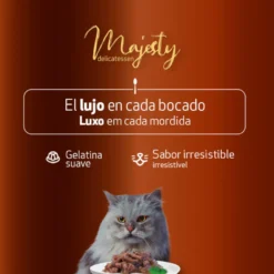 Majesty Multipack Comida húmida de peixe em saquetas para gatos