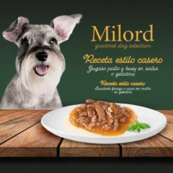 Milord Adult Receita Estilo Caseira em Gelatina com Frango e Boi saquetas para cães - Multipack