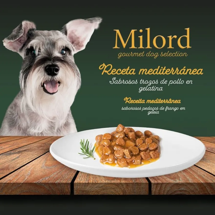 Milord Frango em Gelatina terrina para cães