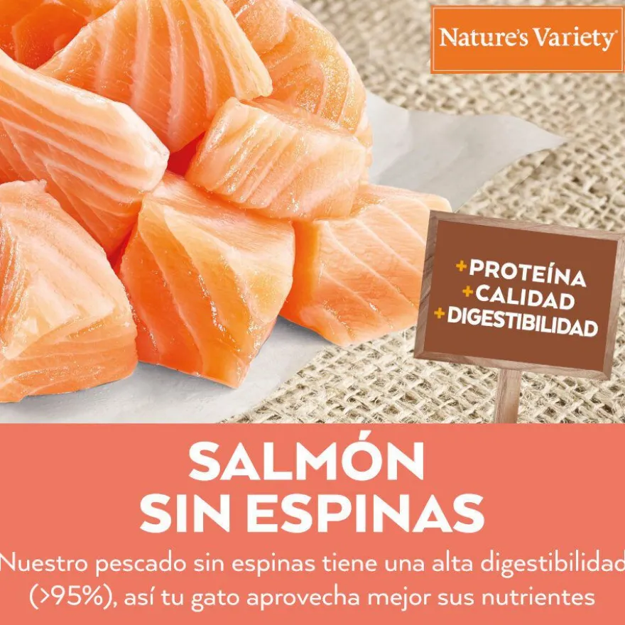 Nature's Variety Healthy Grains Adult Sterilised Salmão ração para gatos