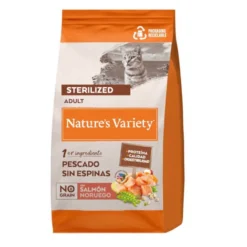 Nature's Variety No Grain Adult Sterilised Salmão da Noruega ração para gatos