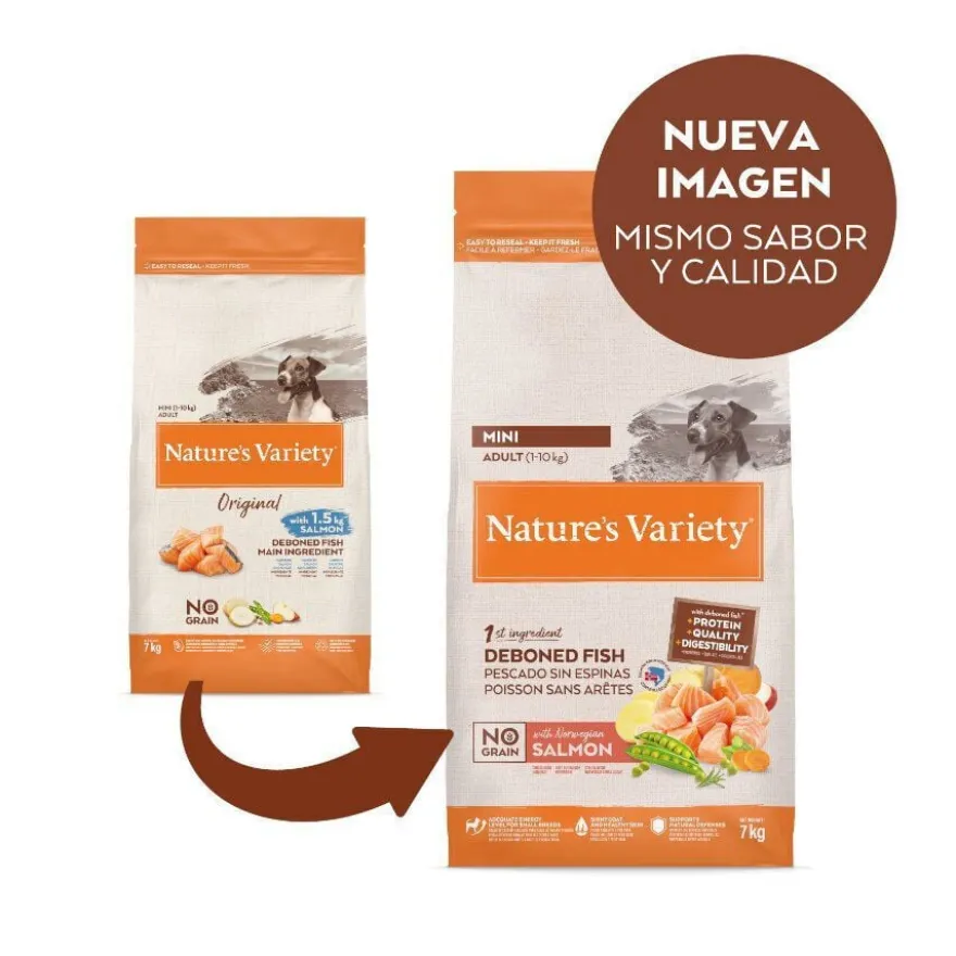 Nature's Variety Original Adult Mini Salmão ração para cães