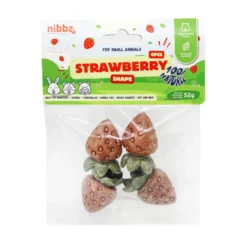 Nibbz Morangos 3D Comestíveis Suplemento alimentar para roedores
