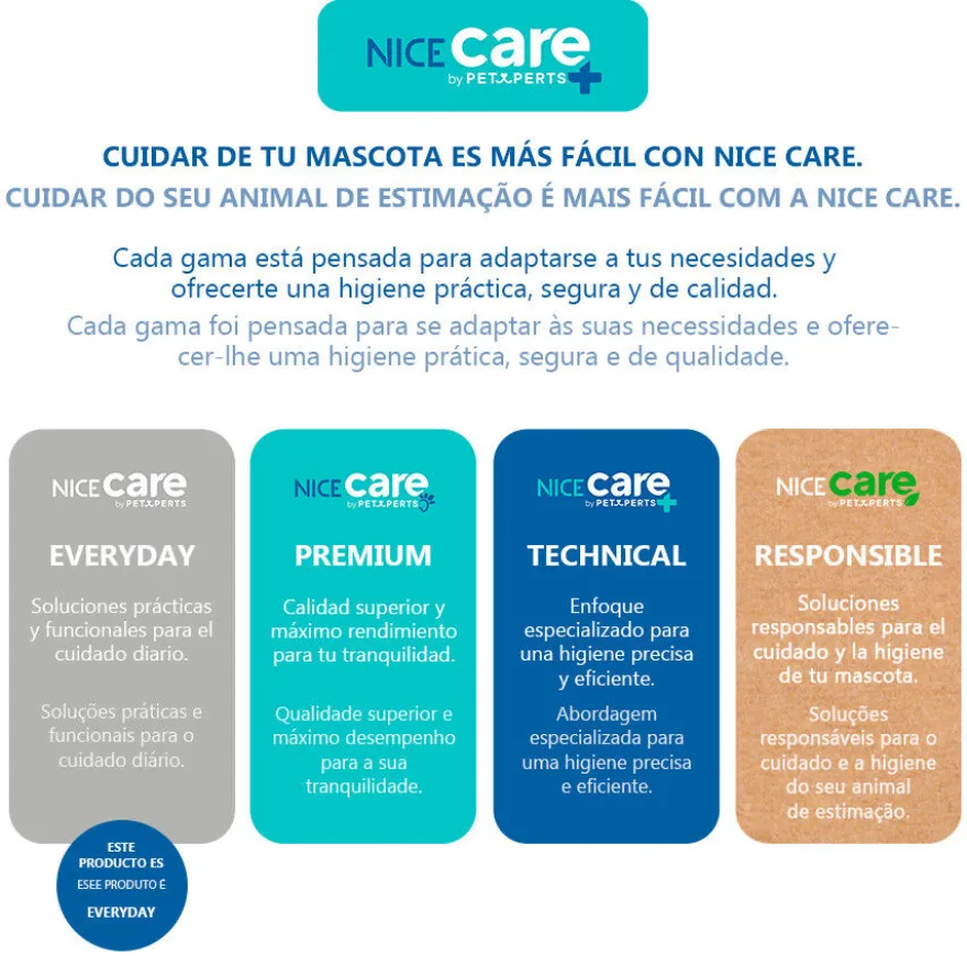 Nice Care Caixa de areia Flip Corner Bege para gatos