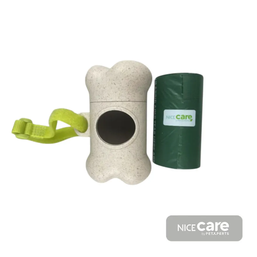 Nice Care Eco Dispensador e rolo de sacos higiénicos para cães