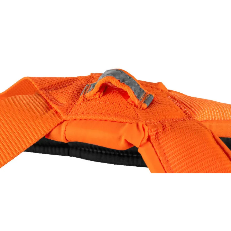 Non-stop dogwear Freemotion Peitoral preto e laranja para cães