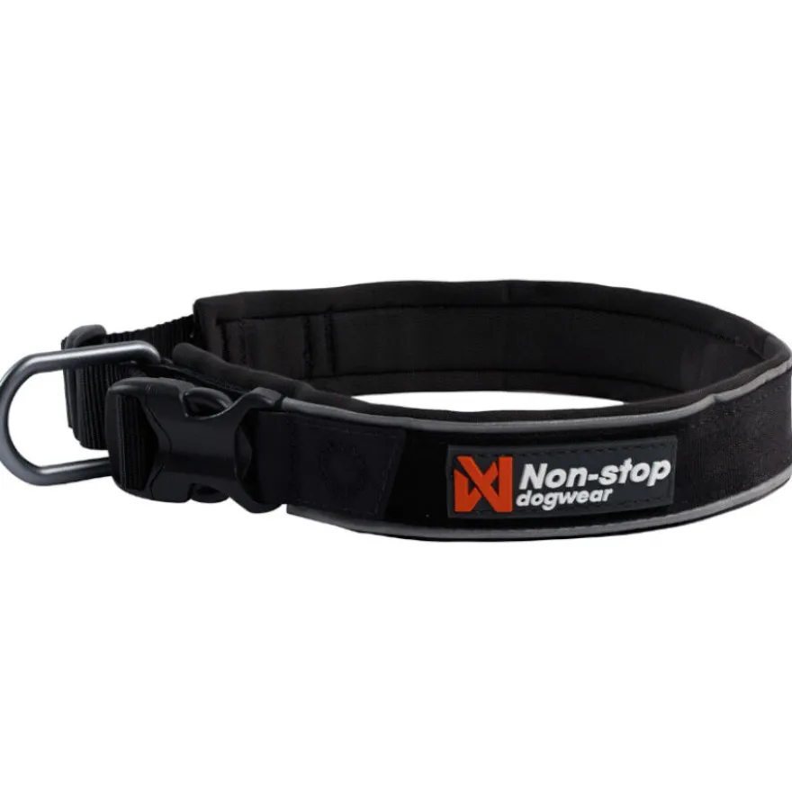 Non-stop dogwear Roam Coleira preta para cães