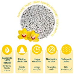 Nova Clean Ultra Areia Aglomerante de Talco para gatos