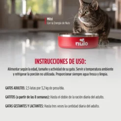 Nulo Comida húmida de Frango e Caranguejo desfiado em lata para gatos