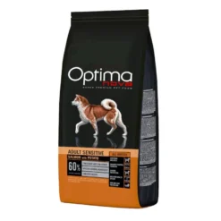 Optima Nova Adult Sensitive Salmão ração para cães