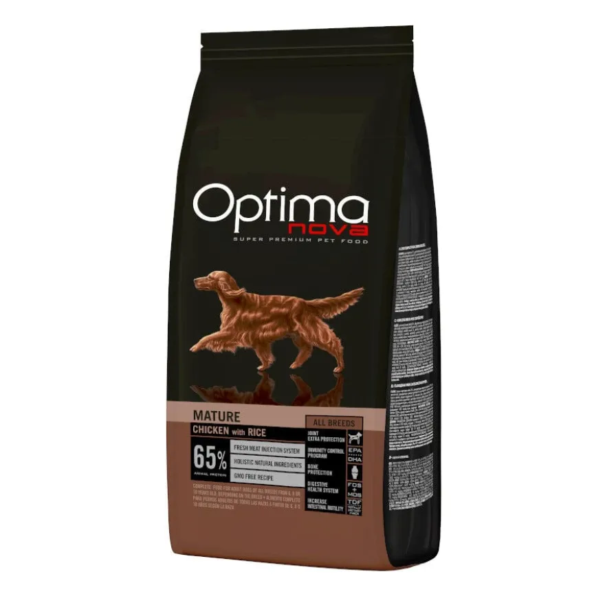 Optima Nova Mature Frango ração para cães