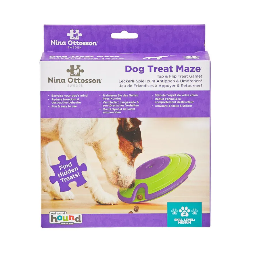 Outward Hound Treat Maze Disco interativo para cães