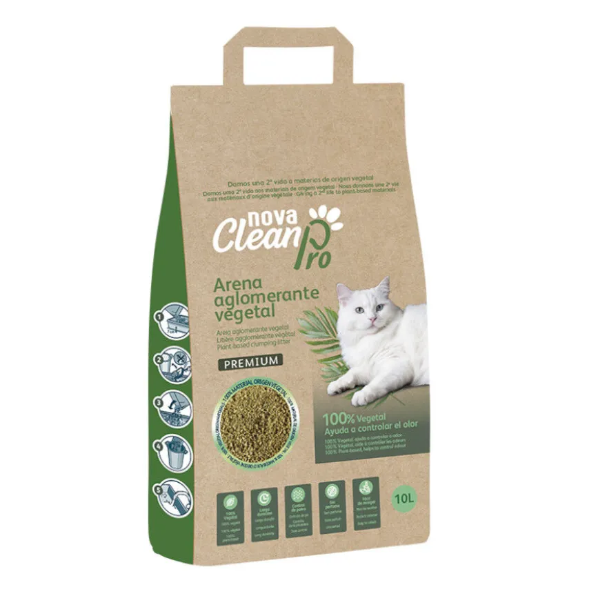 Pack Caixa de Areia para gatos + Areia Vegetal para gatos