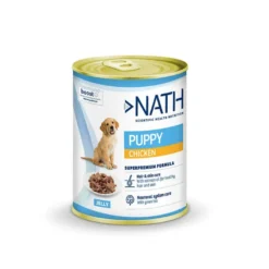Pack Nath Puppy Ração + Latas de Frango em gelatina para cachorros