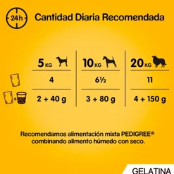 Pedigree Alimento húmido de frango e peixe para cães