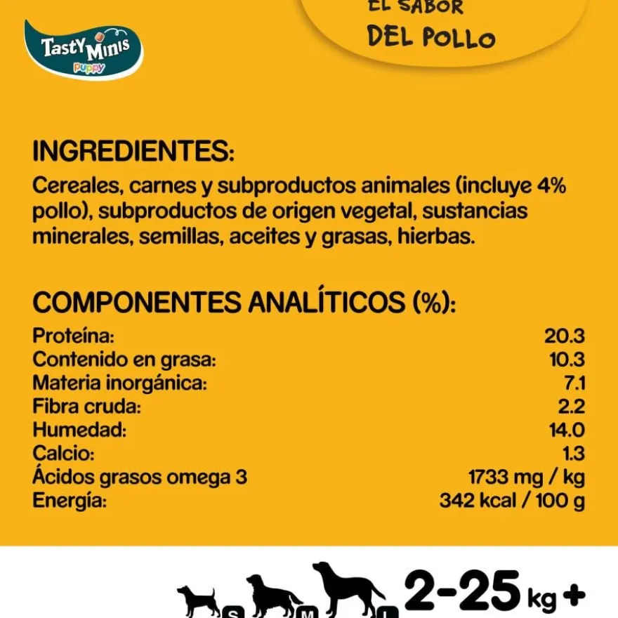 Pedigree Tasty Minis Recompensas Sabor Frango para Cães Cachorros