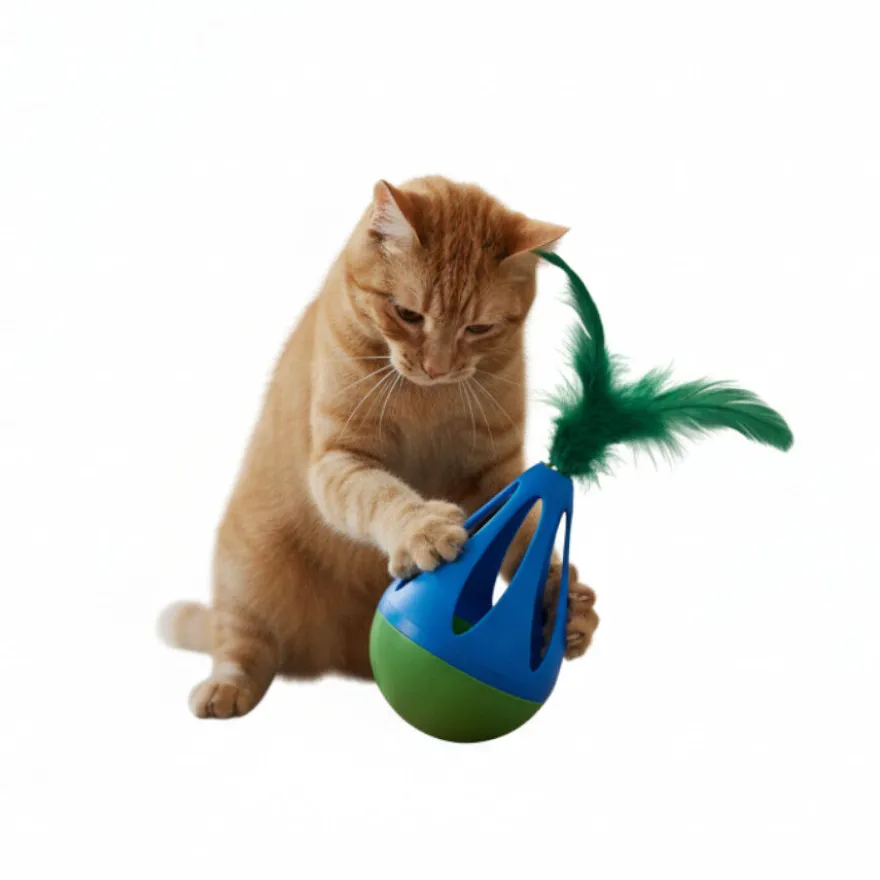 PLAYOLOGY BRINQUEDO COM PENA PARA GATOS