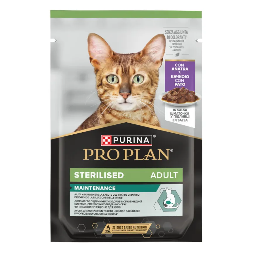 Pro Plan Adulto Esterilizado Pato em Molho para gatos