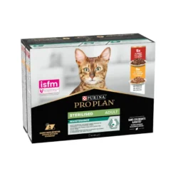 Pro Plan Adult Sterilised Maintenance Frango e Boi em molho saquetas para gatos - Multipack 10