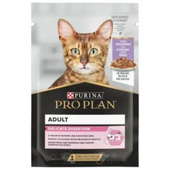 Pro Plan Delicate Digestion com Peru em molho para gatos