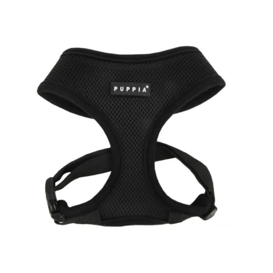 Puppia Soft Peitoral Preto para cães