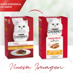Purina Gourmet Mon Petit Seleção Carne com molho em saqueta para gatos