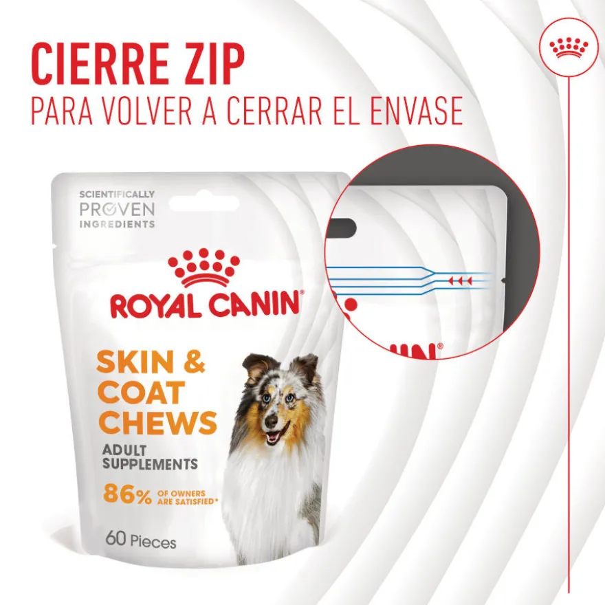 Royal Canin Skin & Coat Chews Suplemento Nutricional Adulto para Cães