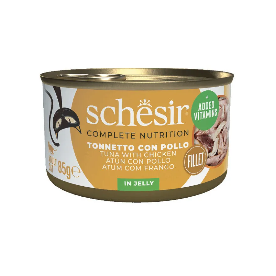 Schesir Adult Atum com Frango lata para gatos